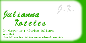 julianna koteles business card